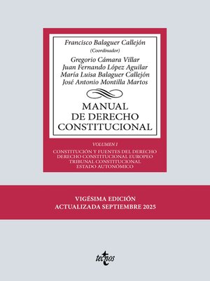 cover image of Manual de Derecho Constitucional